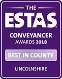 ESTAS Conveyancer Awards 2018 Best In County certificate