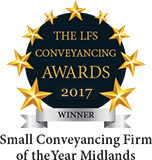 The LFS Conveyancing Awards 2017 certificate