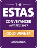 ESTAS Conveyancer Awards 2017 Gold certificate