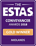 ESTAS Conveyancer Awards 2018 Gold certificate