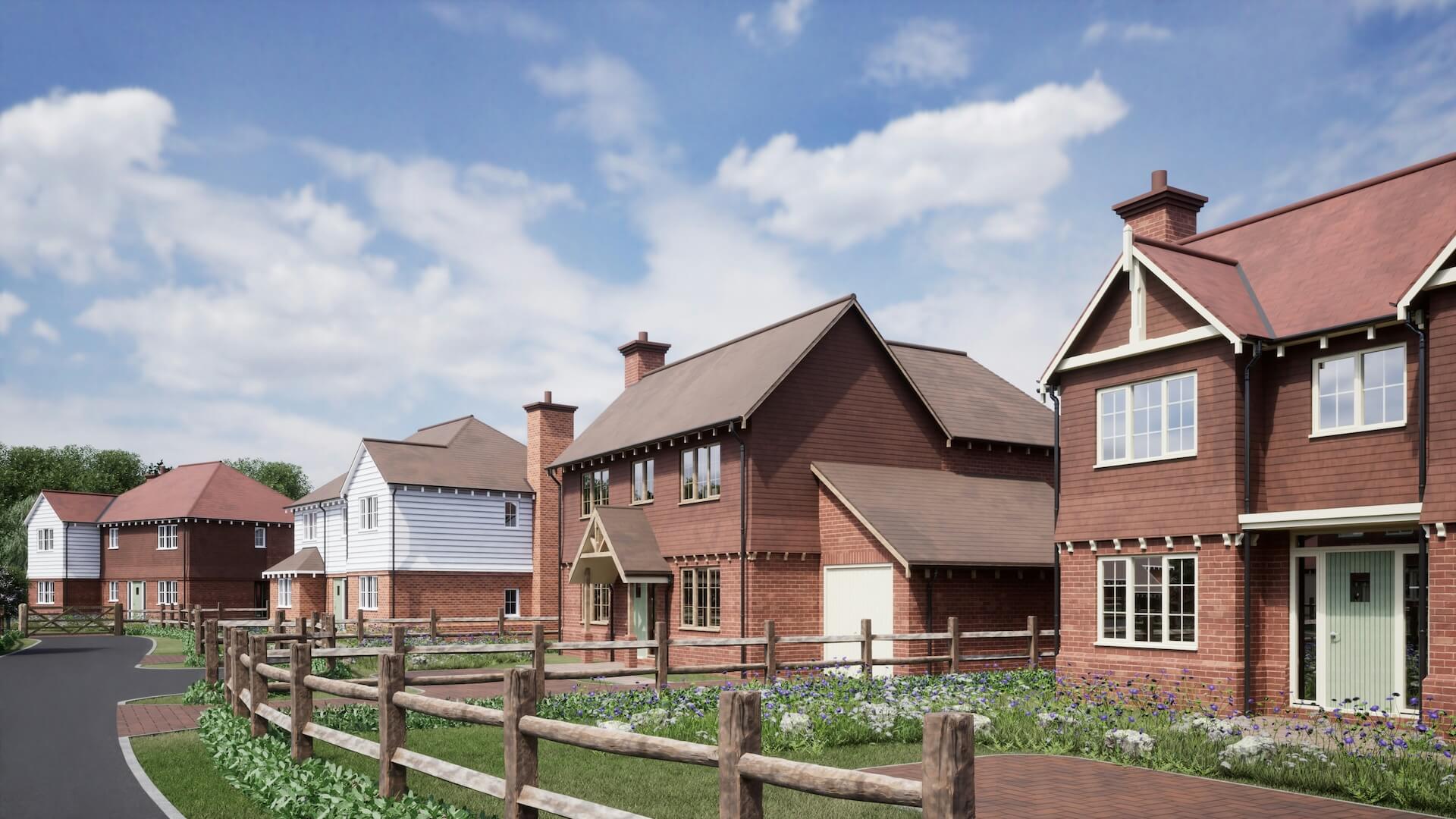 UK new housing estate